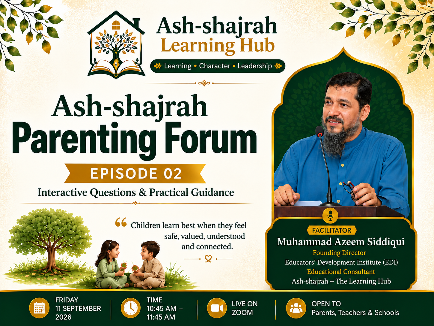 Ash-Shajrah Parenting Forum – Episode 02