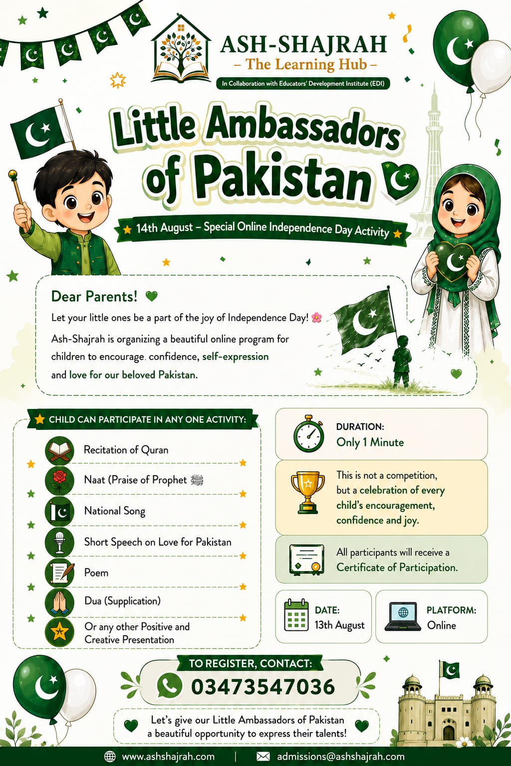Little Ambassador of Pakistan